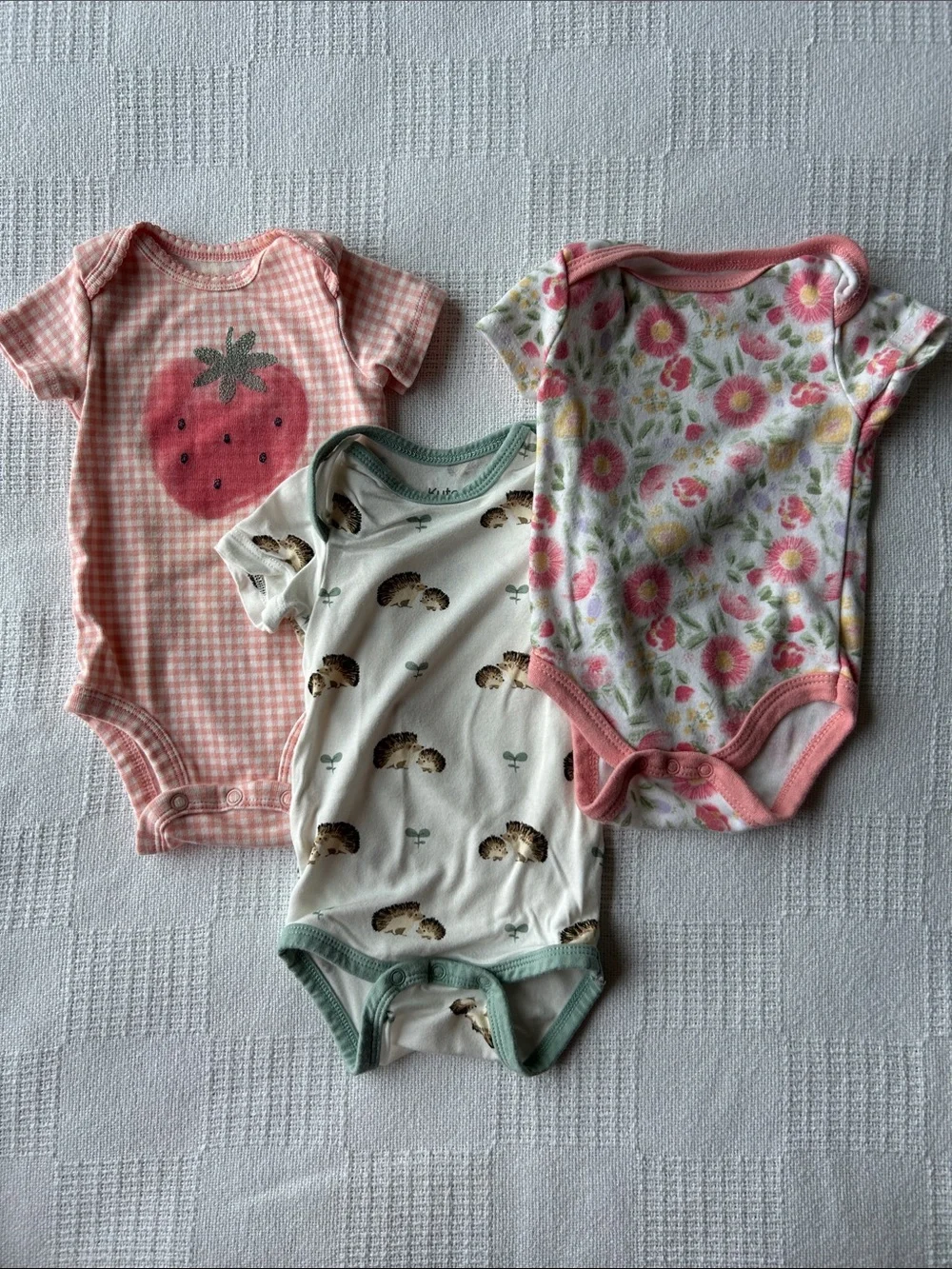 9 Girls Onesies size 0-3 months